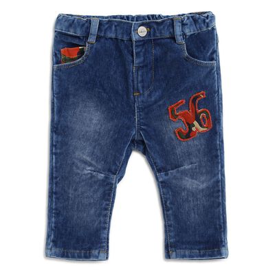 Boys Blue Applique Jeans